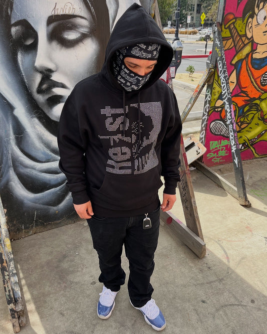 “Clown” Rhinestone Hoodie