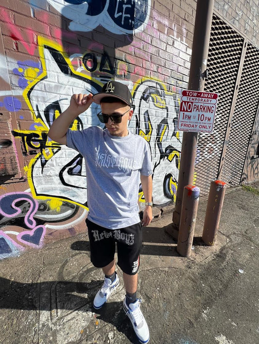 Rhinestone “Heist Boyz” Shorts