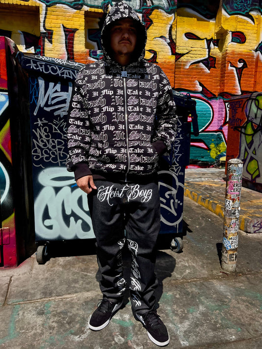 New “Heist Boyz” Cursive Jeans