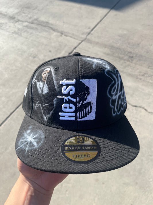 EXCLUSIVE - Heist Boyz x Fivestar Airbrushed Fitted Hat