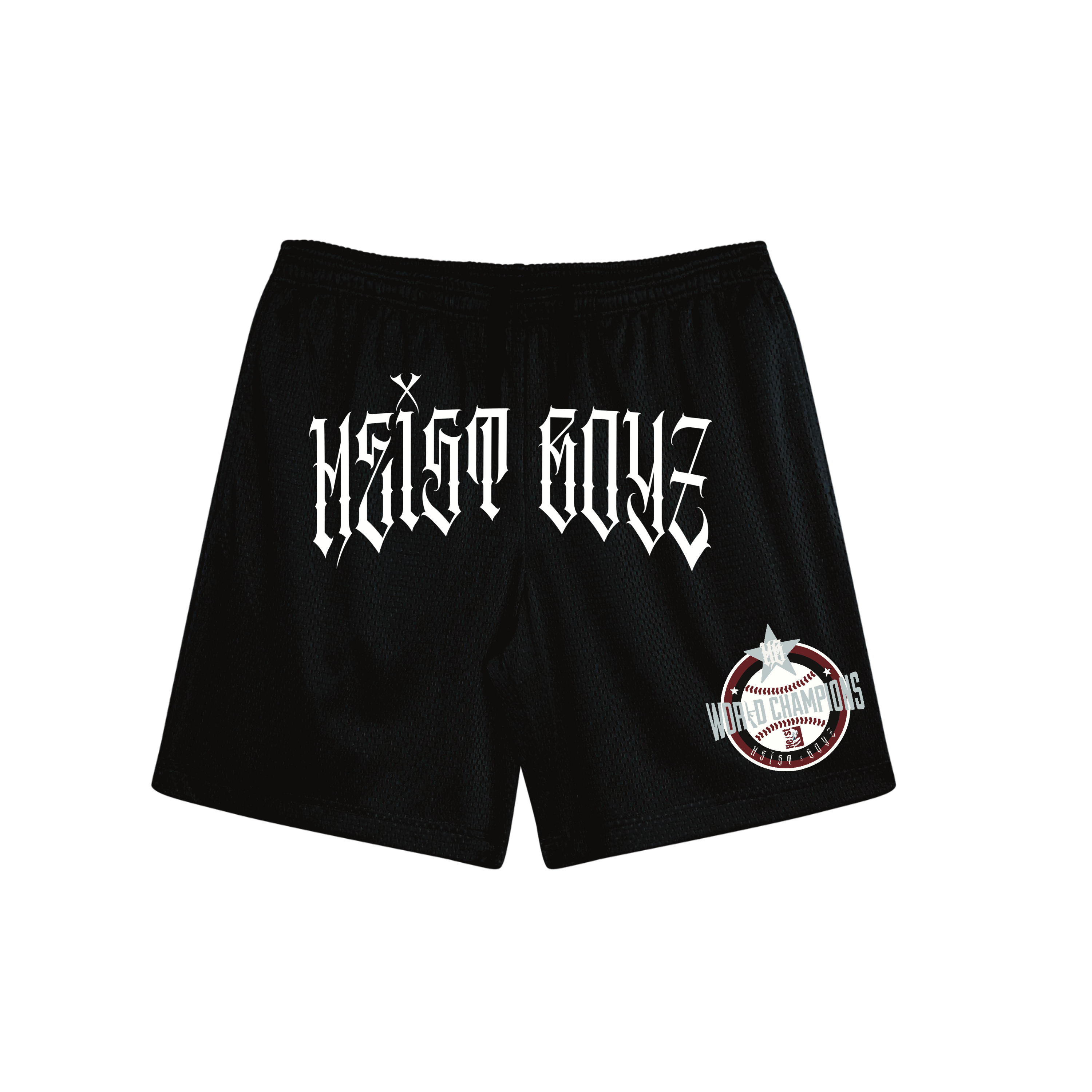 World Champions” Mesh Shorts – Heist Boyz Streetwear