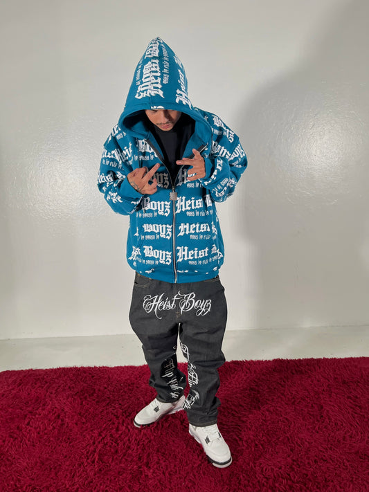 All over "Heist Boyz" Zip Up