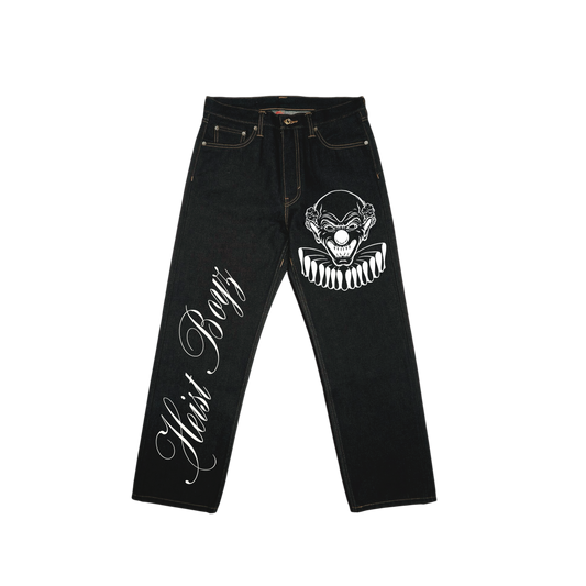 New “Heist Clown” Denim Jeans