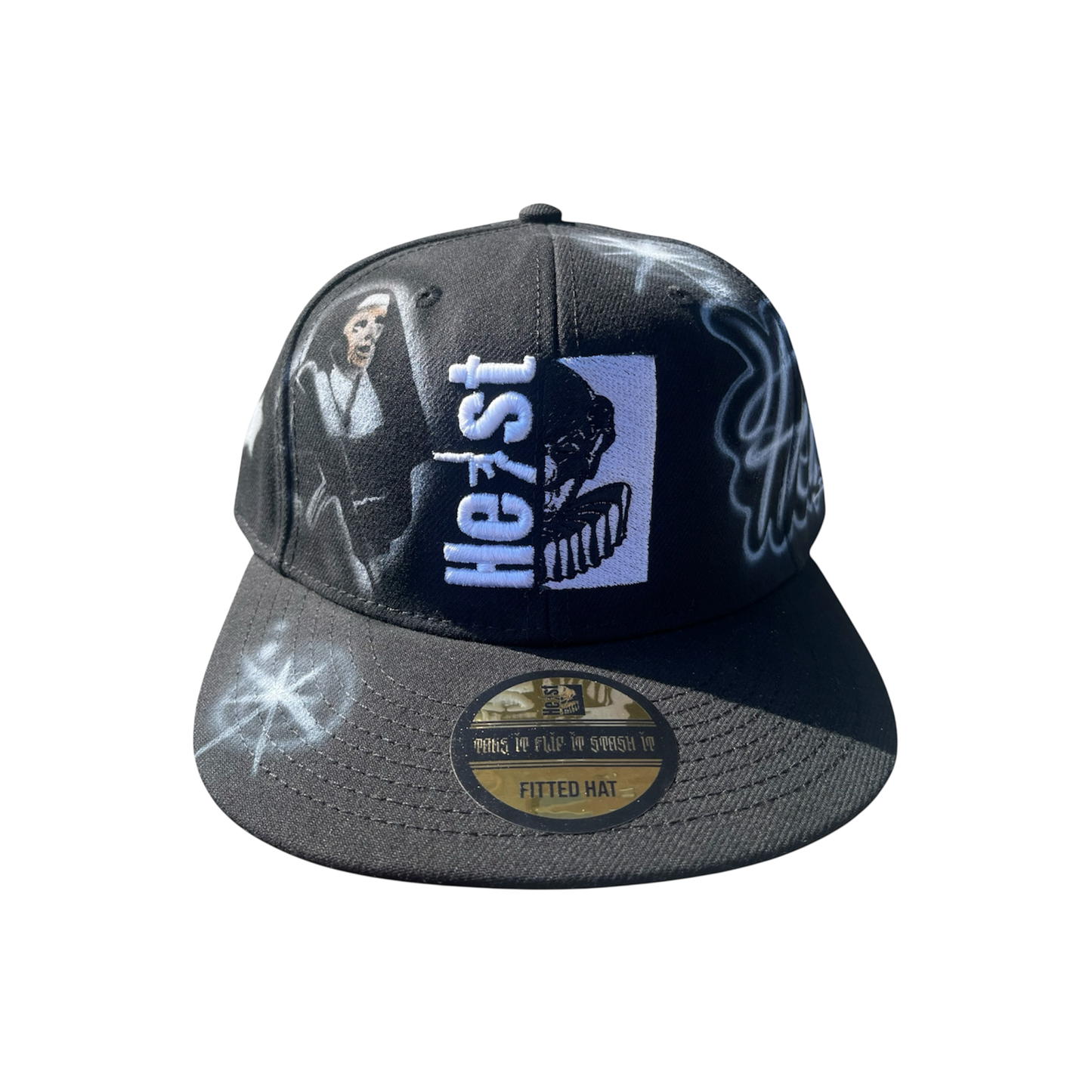 EXCLUSIVE - Heist Boyz x Fivestar Airbrushed Fitted Hat