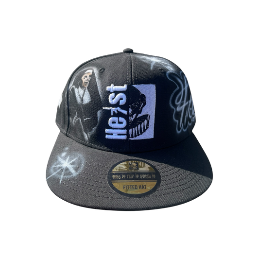 EXCLUSIVE - Heist Boyz x Fivestar Airbrushed Fitted Hat