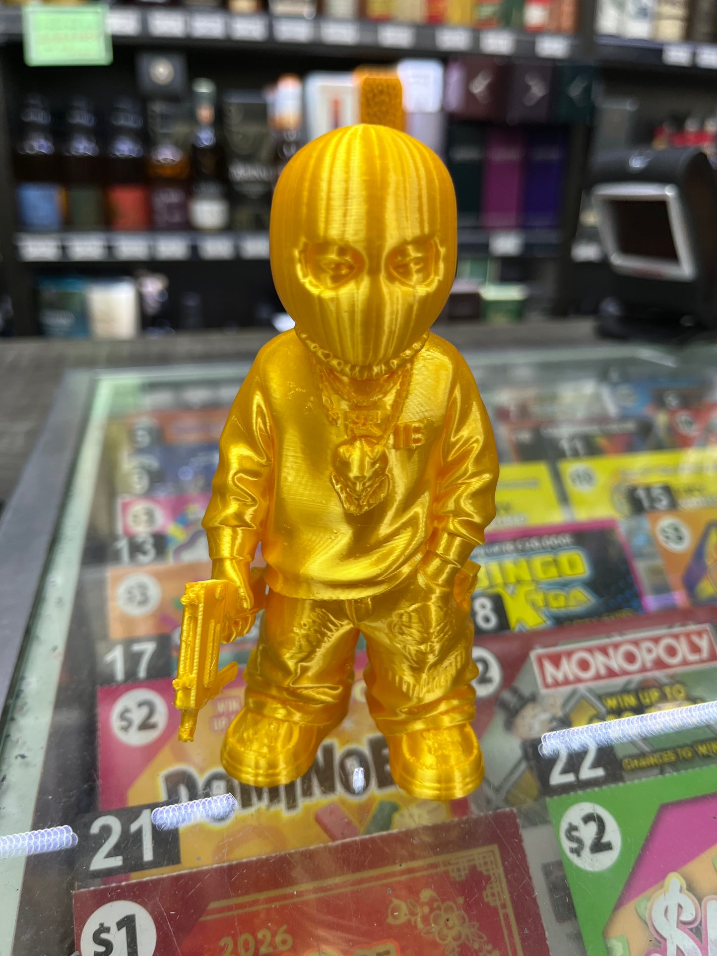"Heist Boyz" Gold 3D Figure