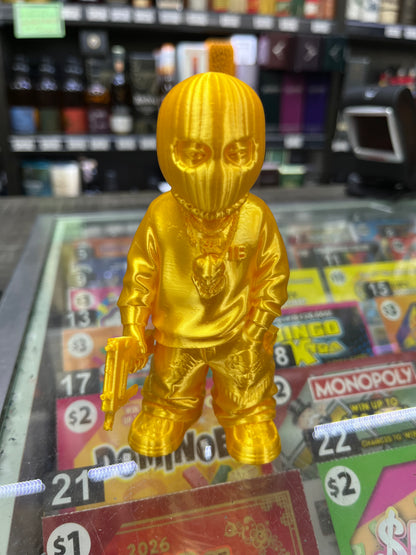 "Heist Boyz" Gold 3D Figure
