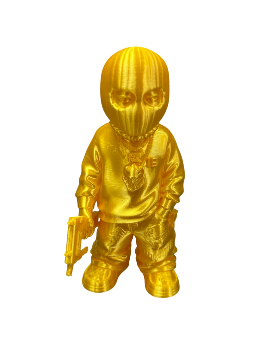 "Heist Boyz" Gold 3D Figure